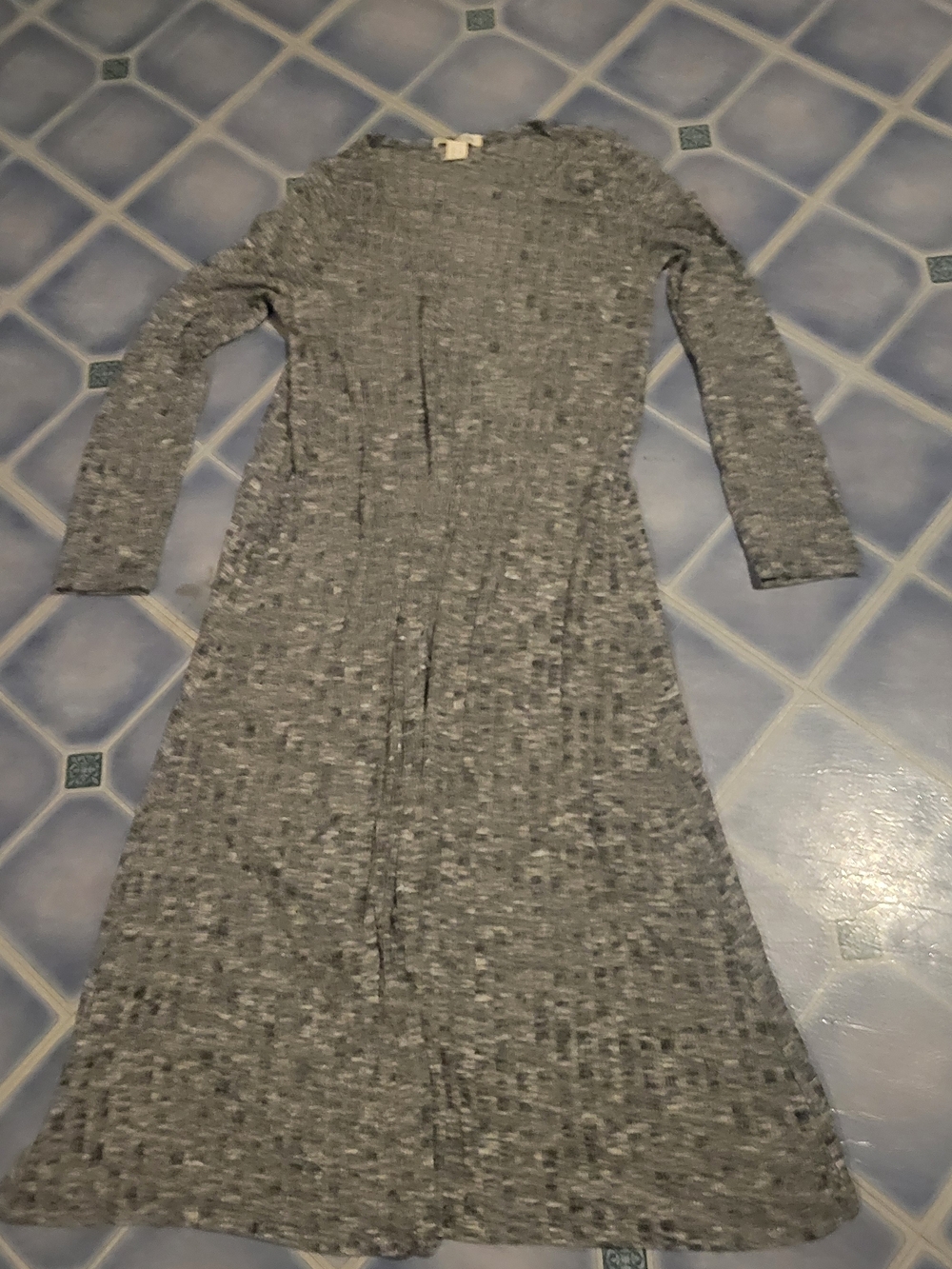 Urban Heritage Heather Gray Knit Maxi Cardigan